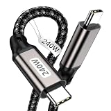 USB C ケーブル 1.5M/PD3.1 タイプC 充電ケーブル PD240W 超急速充電対応 iPhone17 パソコン用 高耐久ナイロン編み 480Mbpsデータ転送 取り回しやすい タイプCコード 柔らかい iPhone 17/16/15/ Galaxy/Pixel/iPad Pro/MacBook Pro/Air各種Type C機器対応