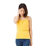 ミルフェルム 授乳服 ストレッチキャミソール LL イエロー(24)　マタニティ 下着 インナー 産前産後 春夏秋冬 授乳口付き
