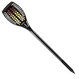 ICOCO 96LEDガーデンライト ソーラーライト 明暗センサー搭載 太陽光パネル充電 IP65防水 炎のようなライト (1)