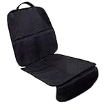 AUTOINBOX　チャイルドシートマット ジュニアシート 取り付け用 保護マット カーシートカバー プロテクター カーシート保護カバー 愛車に保護 滑り止め 収納ポケット付き