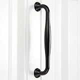 2個入り ヨーロッパ式取っ手 ドアハンドル 引き出し取手 ハンドル キッチン 食器棚 クローゼット 家具 引き出し プル ノブ ネジ付き ブラック