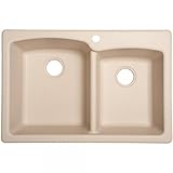 Franke USAダブルオフセットGranite 9-inch Deep Double Bowl 558607 1