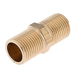 Fityle 黄銅製　1/2インチDN15 　耐久性　パイプ継手カプラ　20mm　安全　水配管/屋内ガス配管/太陽空調配管
