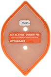 Dynabrade 57953 3-3/4-Inch by 2-3/8-Inch Hook-Face Short Nap Non-Vacuum Dynafine Tear Drop Disc Pad 
