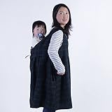 ママチュニック ママワンピース ママエプロン マタニティ マタニティウェア 産前産後 授乳服 おんぶ 抱っこ バッテンおんぶ紐も隠れます (ブラックウォッチ)