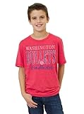 NBA Washington Bullets Youthヴィンテージヘザー半袖クルーTシャツ、Licorice XL