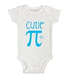 Onesie " Cutie Pie "数学Pi SymbolグラフィックデザインRB Clothing Co カラー: ホワイト