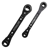 Channellock 841M Metric 4-n-1 Ratcheting Wrench Set: 8mm by 10mm, 16mm by 17mm, 12mm by 13mm, 18mm b