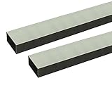 アルミ形材 ｱﾙﾐ角ﾊﾟｲﾌﾟ 2m 2.5x30x100mm ｼﾙﾊﾞｰ 2本組　　安田