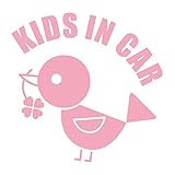 imoninn KIDS in car ステッカー　【パッケージ版】　No.02　コトリさん　（ピンク色）