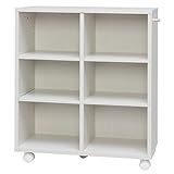 アイリスオーヤマ 収納カート 幅60×奥行29×高さ70cm オフホワイト SYD-6029