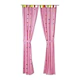 Ikea's FESTLIG Curtain with tie-back, pink- (2 Pack) [並行輸入品]