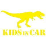 Sticker Shop Haru KIDS IN CAR ティラノサウルス 黄色