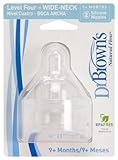 Dr. Brown's 2 Pack Natural Flow Level 4 Wide Neck Nipple by Dr. Brown's [並行輸入品]