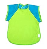 コットン防水半袖ビブ赤ちゃんの服を着るスモックランダムな色、3-5年