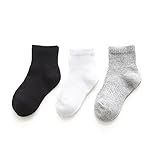3パックキッズサマースタイルコットンアンクルボートソックス6-8 歳
