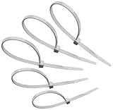 Tach-It 18 x 175 Lb Tensile Stength Natural Colored Cable Tie (Pack of 50) [並行輸入品]