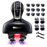 MYTREX HEAD SPA DEEP X イオン電気針ヘッドスパ 頭皮エステ EMS 赤色LED フェイスケア 防水コードレス 美容家電 MT-HSDX-24B