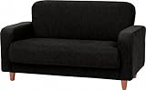 東谷 AZUMAYA ケリー ソファ 2人掛 ブラック YMS-402BK