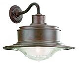 Troy Lighting South Street 14.25"H 1-Light Outdoor Wall Lantern - Old Rust Finish with Antique Press