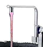 JJ.HRD 水が光る 蛇口 LED ライト 水流 発光 電池不要 節水 効果 暗闇 OK 24mm径 (泡沫, 赤)