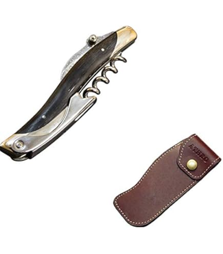 ATHRO アスロ ソムリエナイフ バールウッド ダマスカスシリーズ Amazon | アスロ ソムリエナイフ ダマスカス ブレード バールウッド +