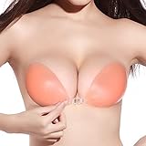Sealike Invisible Bras Breathable Soft Silicone Self Adhesive Push Up Bra Backless Strapless Bra wit