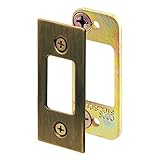 prime-line製品E 2480スチールセキュリティデッドボルトStrike、2 – 3 / 4インチ、アンティーク真鍮