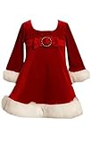 Bonnie Jean女の子ベビーレッドベルベットクリスマスドレスwith Fauxファートリム US サイズ: 3-6 Months カラー: レッド