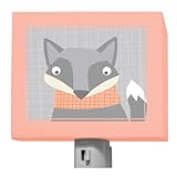 Oopsy Daisy Happy Fox Multi Night Light Gray Orange 5 x 4 [並行輸入品]