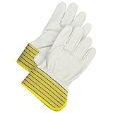 Bob Dale 40-1-2525-XL Full Grain Leather Fitter Glove Combo with 2.5 Rubberized Safety Cuff Palm, X-