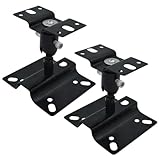 Morisho 汎用 スピーカー ブラケット 天井 天吊り 壁掛け 台 スタンド 取り付け 固定 マウント ベース 金具 2個 セット