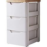 アイリスオーヤマ チェスト 木天板 3段 幅32.4 ホワイト/ペアー HG-323B