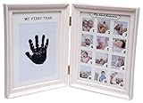 ロイヤルブランドベビーHandprintキットフォトフレーム新生児の女の子のベビーシャワーのギフト12フォトフレームベビーギフトセットMemorable Moments記念品ボックスデコレーション、子