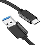急速充電ケーブル 高速データ転送 USB C 3.1 Gen 2 - USBケーブル Type C 3A 10Gbps 60W QC3.0高速充電付きショート ブラック 0.15M 1本