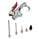 Flameer エアダスター エアブローガンキット ノズル 延長チップ エアコンプレッサ ダスター 1/4 インチ 亜鉛合金