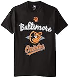 MLB Baltimore Oriolesメンズ58t Tシャツ、ブラック、ミディアム