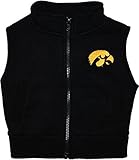 クリエイティブニットウェアアイオワ大学ホークアイズ新生児赤ちゃんPolar Fleece Vest カラー: ブラック