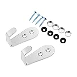 2個入り 3mm ステンレス フック 壁掛け ステンレス 吊り下げ収納 ネジ付き 落下防止 ネジ付き 粘着 強力 おしゃれ キッチン タオル掛け 玄関 洗面所 お風呂 オフィスに用 ラージ
