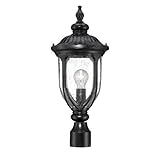 Acclaim 2217BK Laurens Collection 1-Light Post Mount Outdoor Light Fixture, Matte Black [並行輸入品]