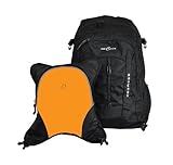 Obersee Bern Diaper Bag Backpack with Detachable Cooler, Black/Orange by Obersee
