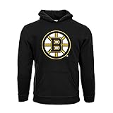 NHL Boston BruinsスエードCrest Eliユースプルオーバーパーカー、YXL、ブラック