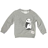 パンダコパンダ　トレーナー　椅子壊しパパンダ　グレー　こどもサイズ（110ｃｍ）