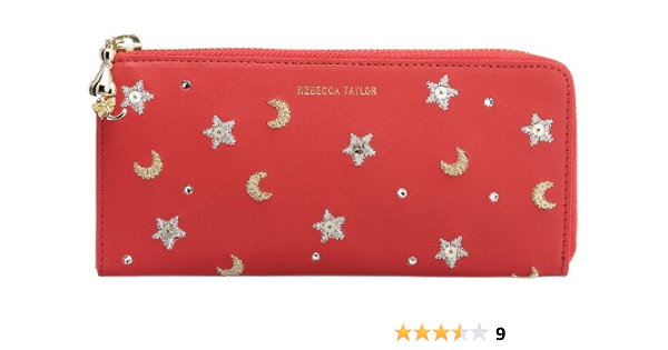 Amazon レベッカテイラー ファスナー アカ 財布