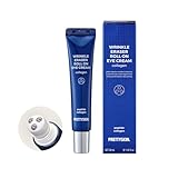 PRETTYSKIN コラーゲン ロールオン アイクリーム ステンレス製ローラーボール付 – 韓国製 目元クリーム しわ たるみ 乾燥 小じわ ハリ感サポート – 30ml (Collagen)