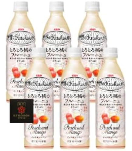 Amazon.co.jp: とろとろ桃のフルーニュ 430ml 6本 世界のKitchenから