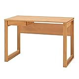 暮らしのデザイン 2台でも使えるツインデスクセット(天然木アルダー無垢材オイル仕上げ)