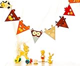 creve ビッグサイズ ガーランド party かわいい動物がいっぱい！ 2m 8枚セット 誕生日 誕生日会 パーティー お部屋飾り 子供部屋 赤ちゃん