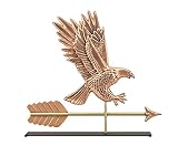 Good Directions American Bald Eagle風見鶏Sculpture on炉棚スタンド ブラウン 1969PM 1