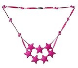 ComfyBaby Beads 'Falling Stars' Silicone Teething Necklace BPA Free - Cotton Candy Pink [並行輸入品]
